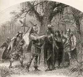 Landing of Northmen, from 