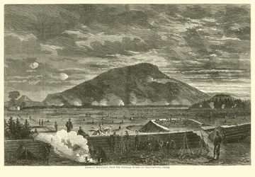 Lookout Mountain, from the Federal works on Chattanooga Creek, November 1863