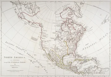 Map depicting North America as Divided by the European Powers, 1774