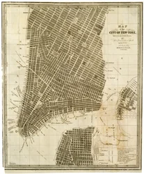 Map of the City of New-York [in Manhattan, as far north as 36th Street]
