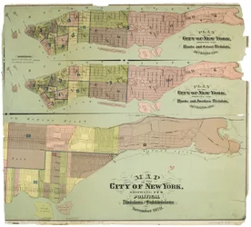 Map of the city of New York, showing its political divisions and subdivisions