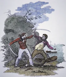 Mary Read Fights Another Pirate to Save Her Male Lover