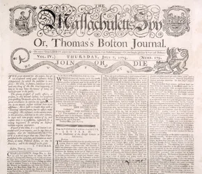 Masthead of the Massachusetts Spy 7th July 1774