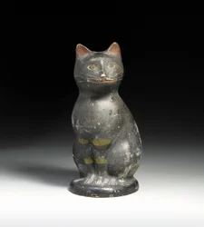 Molded and decorated cat