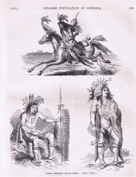 North American Indian types, illustration from Cassells History of the United States