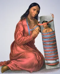 Ojibwa mother and baby