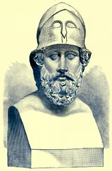 Perikles, Illustration from History of Greece by Victor Duruy, Published 1890