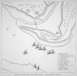 Plan of the attack on Sullivan