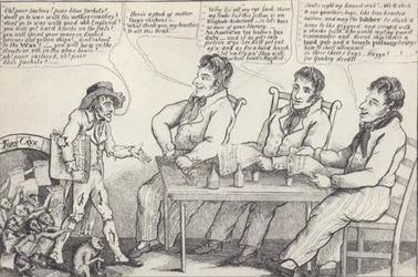 Political Cartoon on the Eve of the War of 1812, c.1812