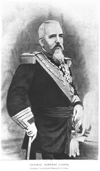 Portrait of General Martinez Campos (1831-1900) from The Story of Cuba by Murat Halstead