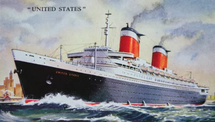 SS United States Maiden Voyage in 1952