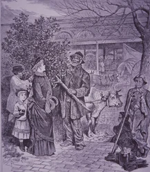 Selling Christmas trees in Richmond, Virginia