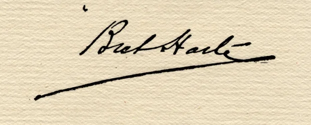 Signature of Francis Bret Harte (1839-1902)