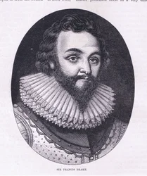 Sir Francis Drake, illustration from Cassell