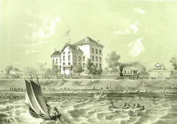 Soldiers Home, from Chicago Illustrated, with Literary Descriptions by James W. Sheahan, Published by Jevne & Almini, Chicago