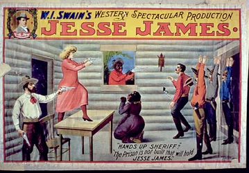 The Prison Is Not Built That Will Hold Jesse James, Advertisement for W. I. Swain