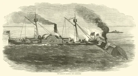 The Sassacus Ramming the Albemarle, October 1864