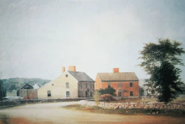 The birthplace of John Adams (1735-1826) in Braintree, now Quincy, Massachusetts