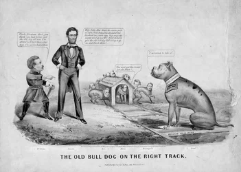 The old bull dog on the right track