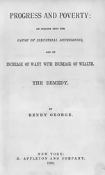 Titlepage to Progress and Poverty by Henry George