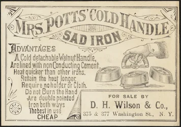 Trade Card for Mrs. Potts