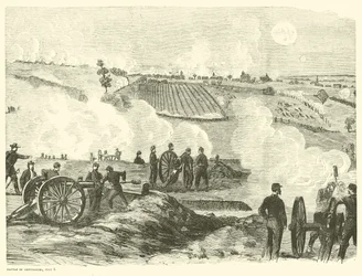 Union position near the center, Battle of Gettysburg, July 2, 1863
