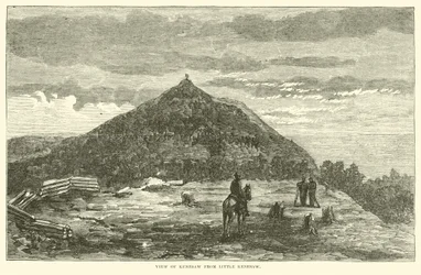 View of Kenesaw from Little Kenesaw, June 1864