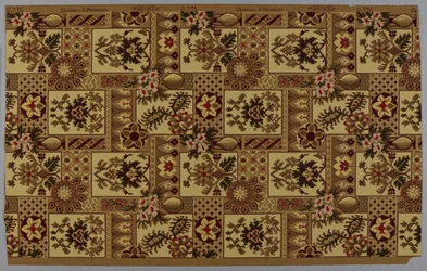 Wallpaper, pattern, ca. 1885