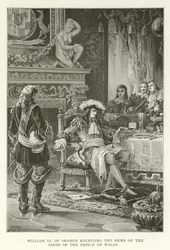 William III of Orange receiving the news of the birth of the Prince of Wales
