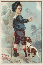 Young Boy with Dog