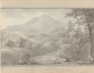 Between Llanrwst and Capel Cerrig, The Mountain is Moel Shiabod, The River is Lligwy