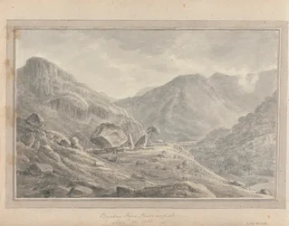 Views in England, Scotland and Wales: Bowdar Stone Borrowdale, August 30, 1802
