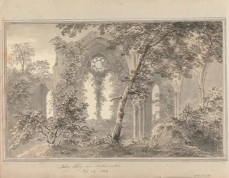 Views in England, Scotland and Wales: Netley Abbey near Southampton, July 24, 1804
