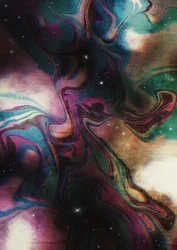Vibrant Cosmic Swirl