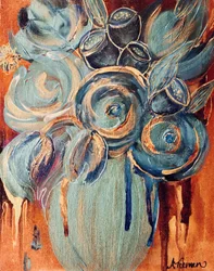 Golden Teal Bouquet