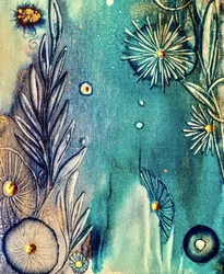 Teal Ocean Garden