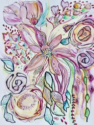 Vibrant Abstract Blooms
