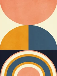 Rainbow Plus Shapes Blue Mustard 10
