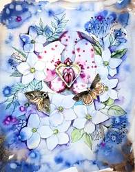 Dreamy Orchid Moths