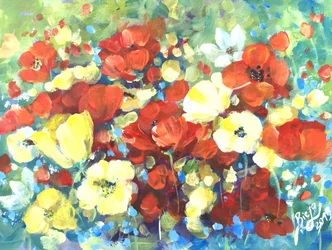 Vibrant Poppy Garden