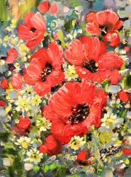 Vibrant Red Poppies