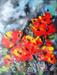 Vibrant Red Poppies