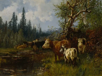 Cows by the Lake