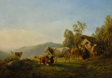 Dairymaids with Cows