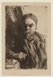 Portrait of the poet Paul Verlaine (1844-1896)