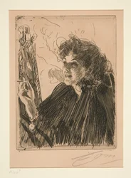Girl with a Cigarette II