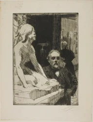 Pontus Fürstenberg and his Wife (standing near Hasselberg