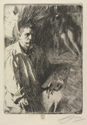 Portrait of the Artist and His Model