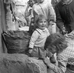 Group of Children in Scalilla, Palermo, Sicily, Italy