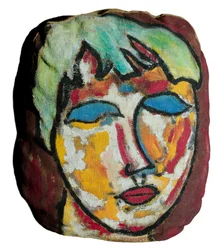 Outrage to Modigliani - Blue Eyed Girl